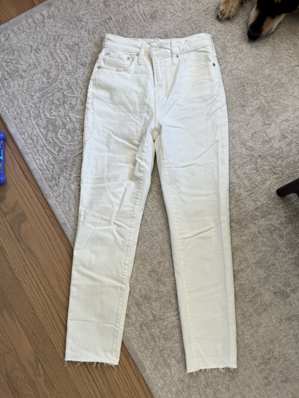 Madewell White Skinny Jeans